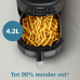 PHILIPS   Airfryer 2000-serie - NA221/00 - Kijkvenster - RapidAir - 4,2 L - Tot 4 Personen - Zwart - Heteluchtfriteuse - Zwart