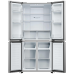 HAIER Amerikaanse Koelkast HCR3818DNMM Side by side koelkast Inox