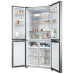 HAIER Amerikaanse Koelkast HCR3818DNMM Side by side koelkast Inox