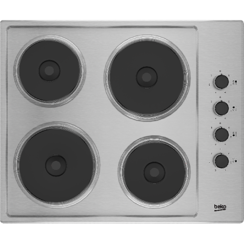 BEKO HIGE64100X - Kookplaat - Half geïntegreerd - Elektrisch - breedte 58 cm