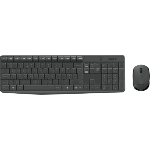 LOGITECH MK235 (920-007907) Draadloos Toetsenbord + Muis AZERTY Zwart