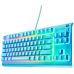 STEELSERIES Apex 3 TKL - Aqua - FR Azerty Layout Bedraad Gaming-toetsenbord QWERTY Blauw