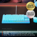 STEELSERIES Apex 3 TKL - Aqua - FR Azerty Layout Bedraad Gaming-toetsenbord QWERTY Blauw