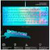 STEELSERIES Apex 3 TKL - Aqua - FR Azerty Layout Bedraad Gaming-toetsenbord QWERTY Blauw