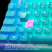STEELSERIES Apex 3 TKL - Aqua - FR Azerty Layout Bedraad Gaming-toetsenbord QWERTY Blauw