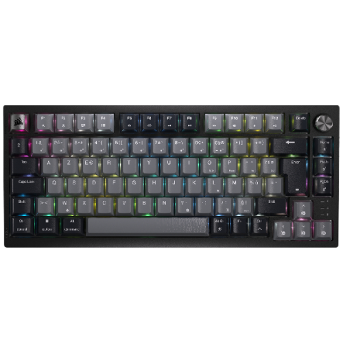 CORSAIR K65 Plus RGB (CH-91D401L-FR) Draadloos / Bekabeld Gaming toetsenbord AZERTY Zwart