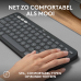 LOGITECH Pebble Keys 2 K380s (920-011803) Draadloos Standard Toetsenbord AZERTY Zwart