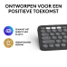 LOGITECH Pebble Keys 2 K380s (920-011803) Draadloos Standard Toetsenbord AZERTY Zwart
