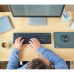 TRUST Ody 2 Stille toetsen (25363) Draadloos Toetsenbord + Muis AZERTY Zwart