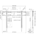 VOGELS Muurbeugel 80" - 120" (PFW 6900)