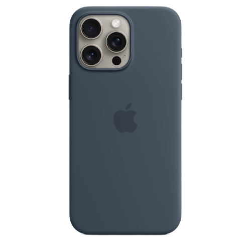 APPLE Cover Silicone Magsafe iPhone 15 Pro Max Storm Blue (MT1P3ZM/A)