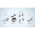 JBL LIVE FLEX 4 Draadloze oortjes Silver In-ear Draadloze oortjes Silver