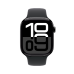 APPLE Watch S10 GPS 46 mm Aluminum Jet Black kast, Rubber Band M/L (MWWQ3QF/A)