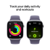 APPLE Watch Series 11 GPS - 46mm Silver Aluminium Case - Purple Fog Sport Band M/L