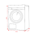 HAIER HW80-BP14929A-S - Wasmachine voorlader - 8 kg - 1400 rpm - 70 dB
