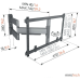 VOGELS Draaibare muurbeugel 55"-100" Zwart (TVM 5845)