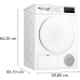 BOSCH WTH8300AFG - Warmtepompdroger - 8 kg - 65 dB - Energielabel E