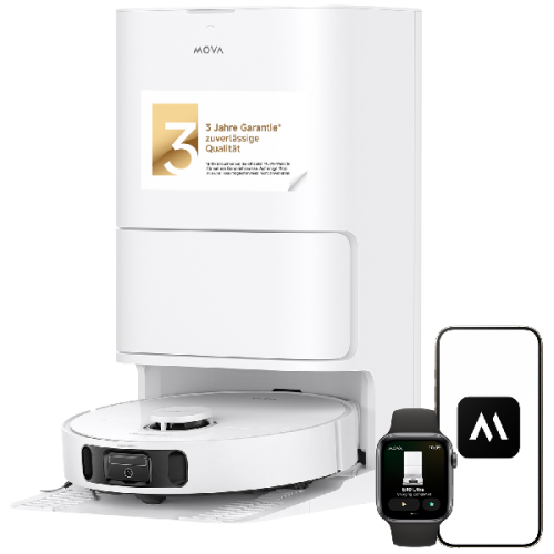 MOVA E40 Ultra - Robostofzuiger - Met Mop-functie - Wit