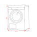 KOENIC KWM 9116 - Wasmachine voorlader - 9 kg - 1400 rpm - 72 dB