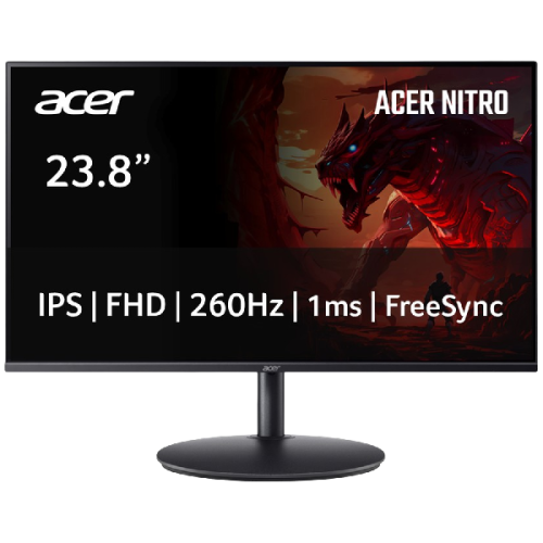 ACER Nitro XF240YW3biiph - 23.8 inch - Full HD - 1920 x 1080 - IPS (In-Plane Switching)
