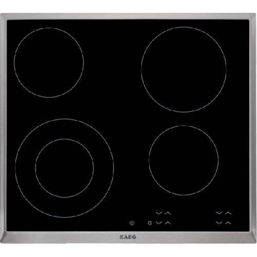 AEG HK624010XB - Kookplaat - Half geïntegreerd - Keramisch - 2-fasen (Perilex) - breedte 57.6 cm
