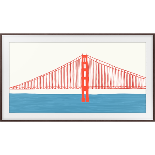 SAMSUNG TV-frame aanpasbare bezel 55" The Frame 2021 Walnoot (VG-SCFA55BWBXC)